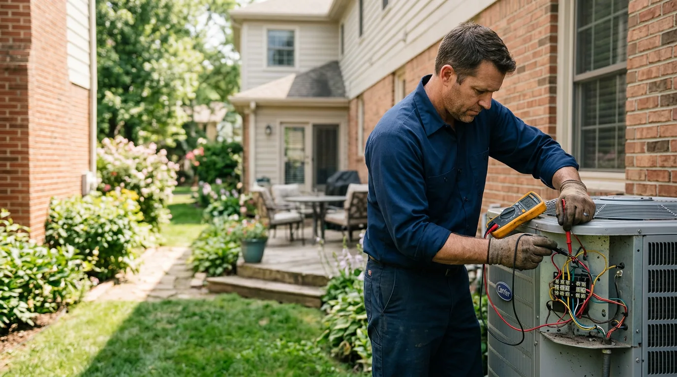 HVAC technician working near Toledo, OH